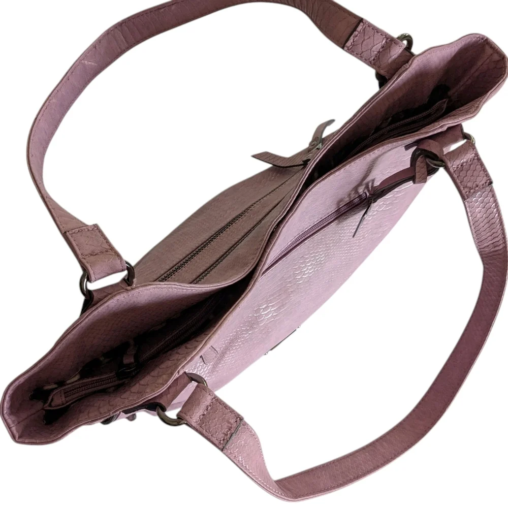 Nicole Miller Faux Leather Hobo Bag
